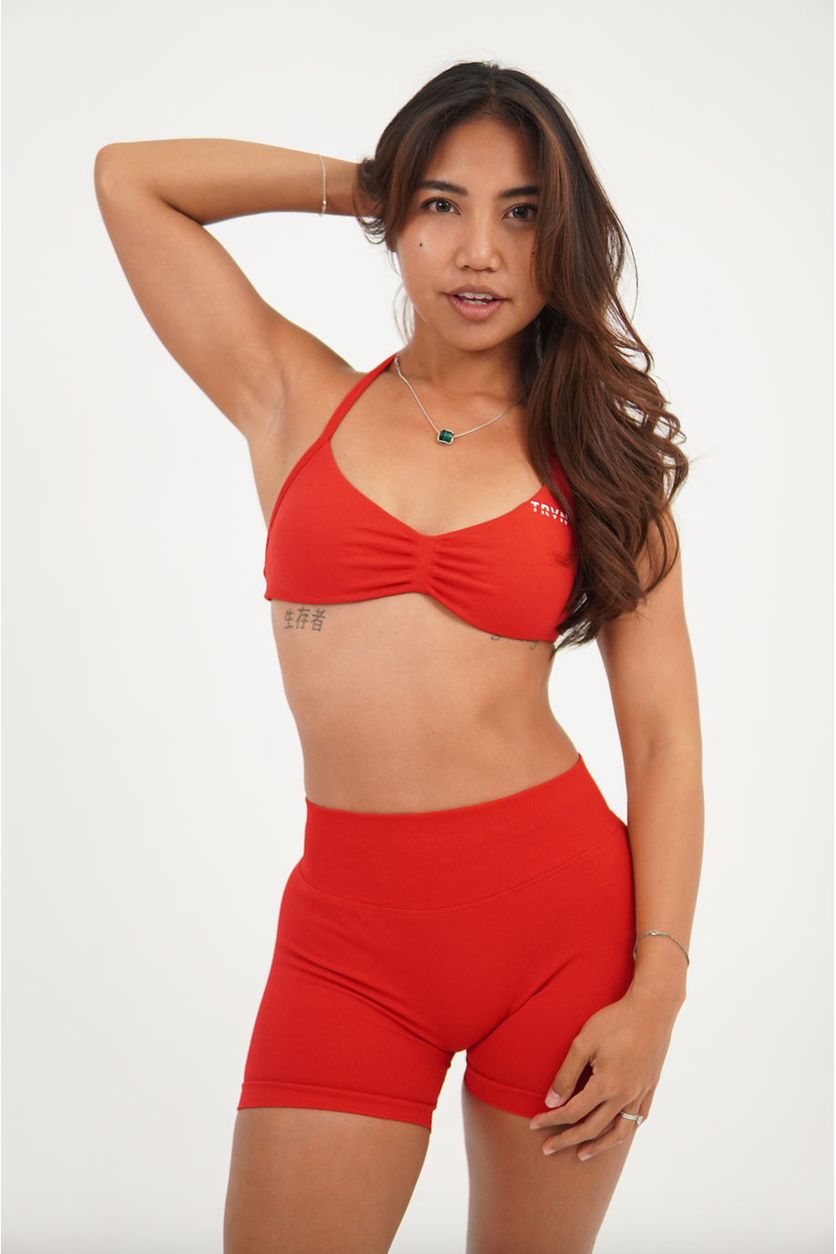 Red Velvet Strappy Bra