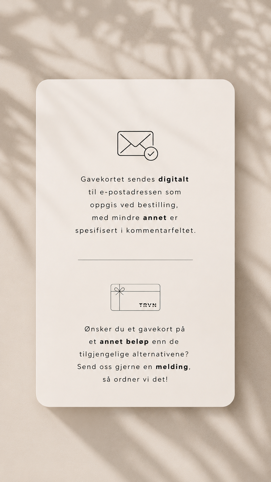 Gavekort