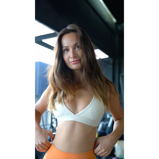 Triangle top - Beige