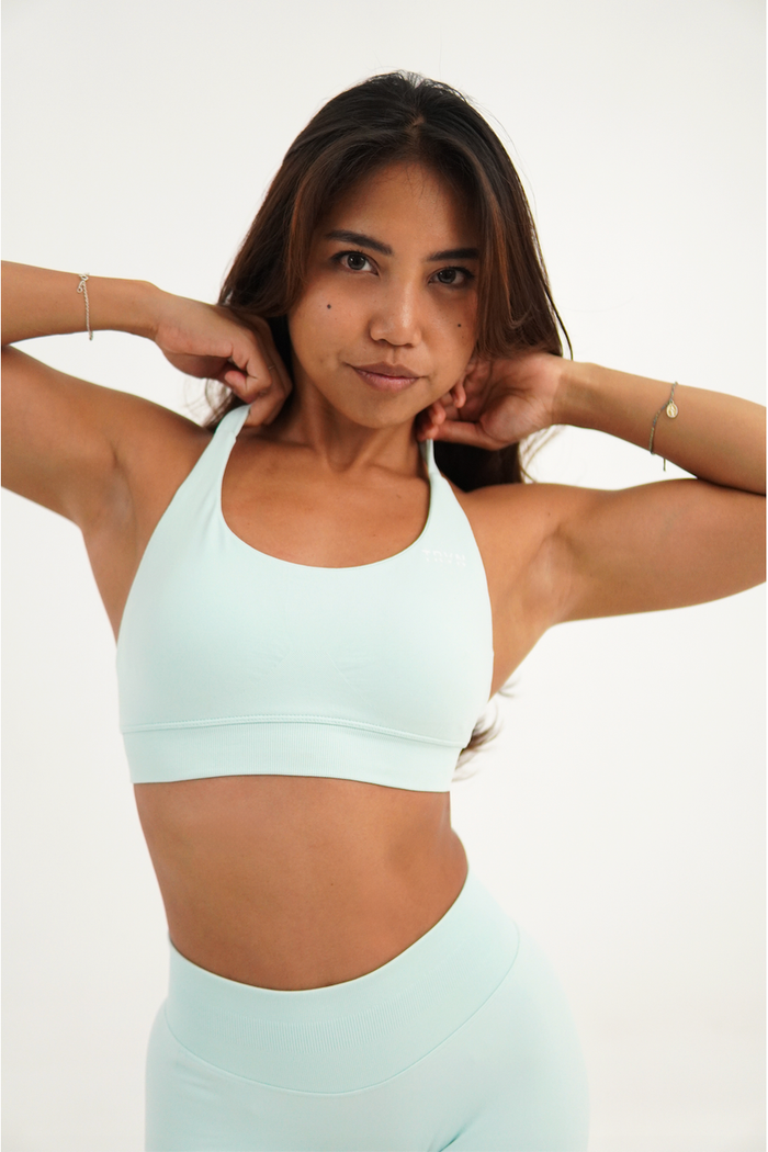 Palm Green Halter Bra