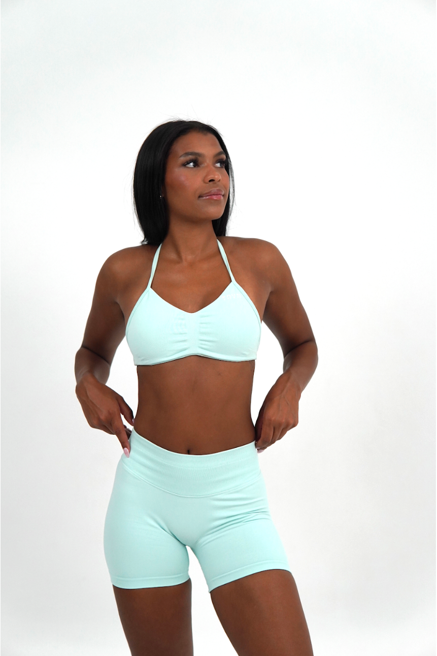 Palm Green Strappy Bra