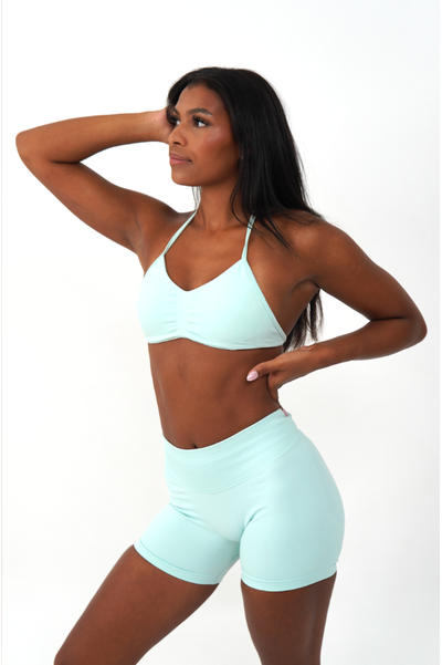 Palm Green Strappy Bra