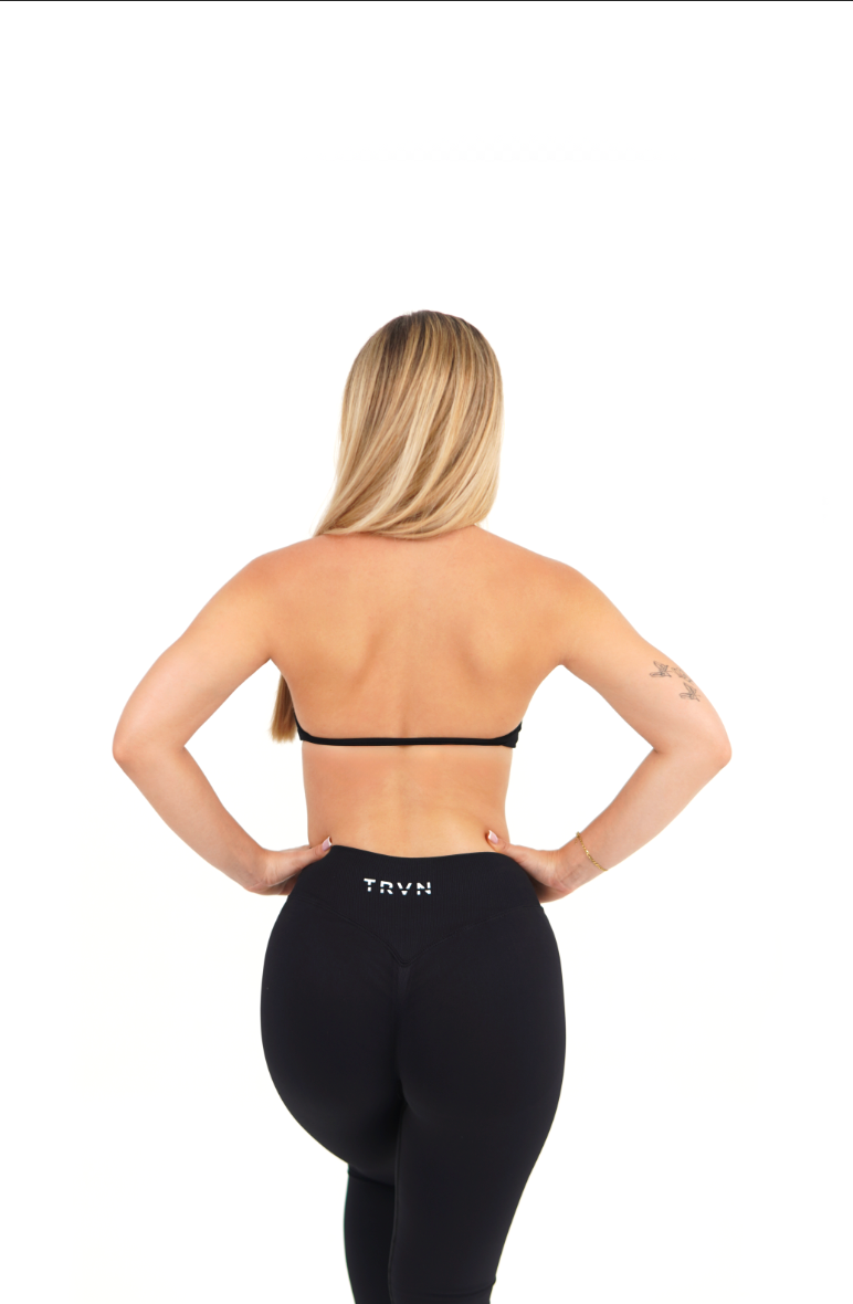 Obsidian Strappy Bra Mini