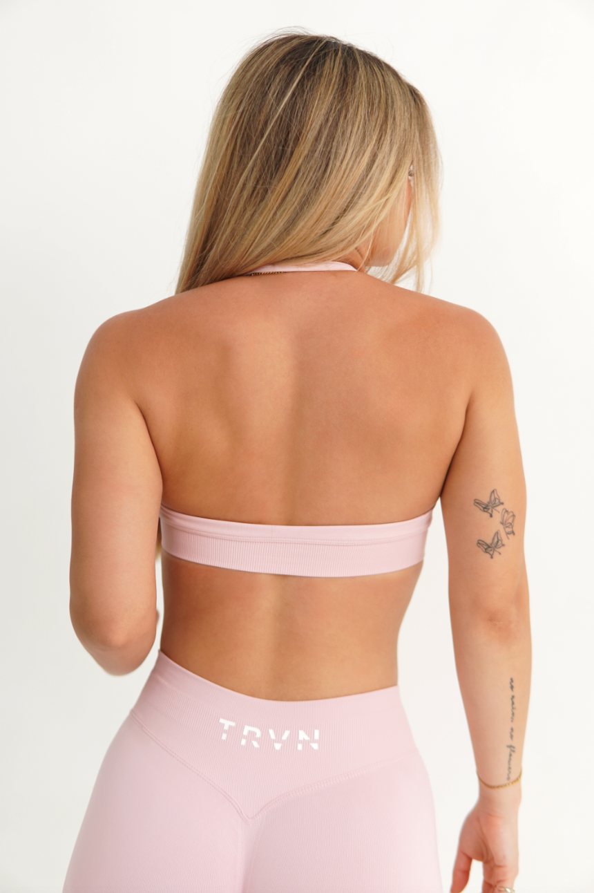 Cloud Rose Halter Bra