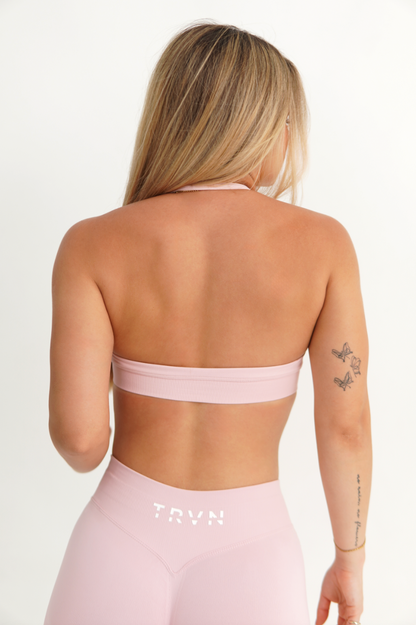 Cloud Rose Halter Bra